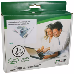 InLine Scheda seriale PCIe, 1x Sud-D 9pin maschio, Moschip MCS9901