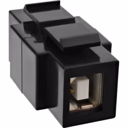 InLine Inserto Snap-In USB 2.0 Type A/B femmina/femmina, nero