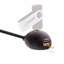 InLine 4043718171866 cavo USB USB 3.2 Gen 1 (3.1 Gen 1) 2 m USB A 2 x USB A Nero