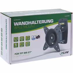 InLine Staffa da parete per TFT fino a 27", max.15 kg