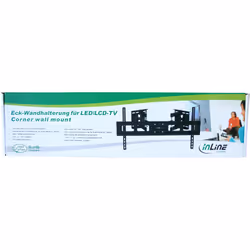 InLine Supporto TV Parete 94-160cm (37-63") 60Kg, per muri ad angolo - Vista aggiuntiva 4