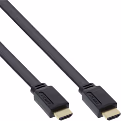 InLine Cavo HDMI, Piatto, 4K2K, High Speed, Ethernet, 10m, dorato, 10 m, HDMI tipo A (Standard), HDMI tipo A (Standard), Comp ...