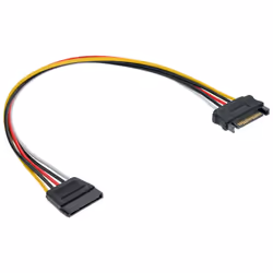 InLine Prolunga di alimentazione interna, spina/presa SATA, 0,30m, 0,3 m, Maschio, Femmina, Multicolore