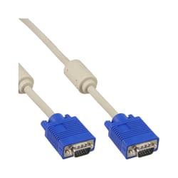 InLine Cavo S-VGA Sub-D 15pin HD maschio / maschio, 2m, ferrite, schermato