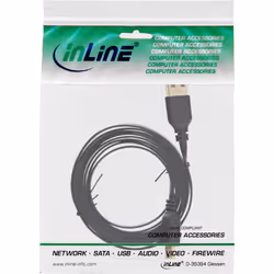 InLine Cavo USB 2.0 Mini, Am/ Mini Bm(5pol.), Piatto, dorato, nero, 0,5m, 0,5 m, USB A, Mini-USB B, USB 2.0, Maschio/Maschio, ...