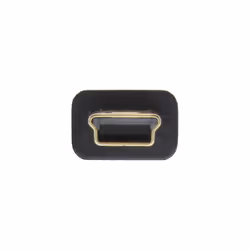 InLine Cavo USB 2.0 Mini, Am/ Mini Bm(5pol.), Piatto, dorato, nero, 2m