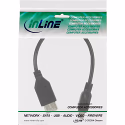 InLine Adattatore USB 2.0 A femmina a Mini A maschio 5pin, cavo 0,2m
