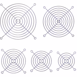 InLine Griglia in metallo, 80x80mm, nero, Alluminio, Nero, 8 cm, 80 mm, 80 mm