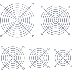 InLine Griglia in metallo, 80x80mm, nero