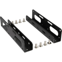 InLine Guide di montaggio per HDD/SSD da 2,5" a 3,5", telaio e viti, nero