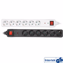 InLine Multipresa 6x Shucko, con interruttore, protezione, nero, 1,5m, nero, 6 presa(e) AC, 230 V, 3500 W, 1,5 mm², Nero, Pla ...