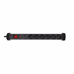 InLine 4043718188307, 1,5 m, Interno, Nero, 6 presa(e) AC, 495 mm, 60 mm
