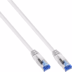 InLine Cavo patch Lan, S/FTP(PiMf), Cat.6a, 500MHz, CU, halogenf., bianco, 1m, 1 m, Cat6a, S/FTP (S-STP), RJ-45, RJ-45, Bianc ...