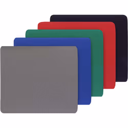 InLine Mouse Pad, 250x220x6mm, nero, Nero, Monocromatico, Tessile, Barra appoggiaferro antiscivolo