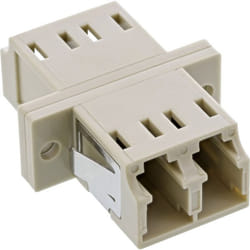 InLine 89989K adattatore di fibra ottica LC/LC 1 pz Beige