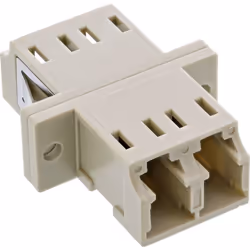 InLine 89989K adattatore di fibra ottica LC/LC 1 pz Beige