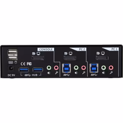 InLine KVM Switch, 2 porte, USB 3.0 DisplayPort, Audio, Hub USB 3.0