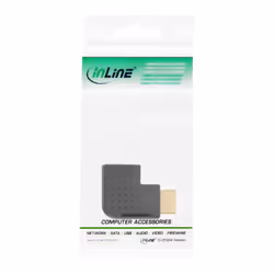 InLine Adattatore HDMI Tipo A Maschio/Femmina, angolato 90° sinistra, 4K2K