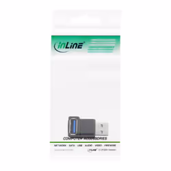 InLine Adattatore USB 3.0 A maschio / A femmina, angolo