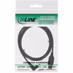 InLine Cavo USB 2.0 Mini, Am/ Mini Bm(5pol.), Angolato v/ Alto, nero, 1,5m