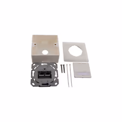 InLine Scatola prese Cat.6A, 2x RJ45 F, esterno o ad incasso, verticale, bianca