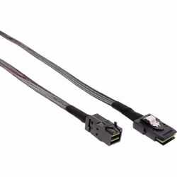 InLine Cavo Mini SAS, SFF-8643 a SFF-8087 + Sideband, 0,5m, 0,5 m, SFF-8087, SFF-8087, Maschio, Nero