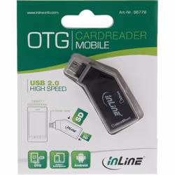 InLine 4043718213979 lettore di schede USB 2.0 Nero