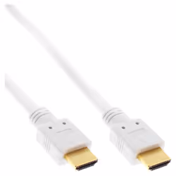 InLine Cavo HDMI 2.0, High Speed, Ethernet, 4K2K, 4K3D, Premium, 5m, bianco, 5 m, HDMI tipo A (Standard), HDMI tipo A (Standa ...