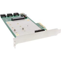 InLine Controller SATA 6Gb/s, 2 Canali, x4 PCIe 2.0, RAID 0,1,10,JBOD, 2x M.2