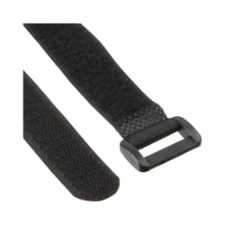 InLine Cinghie di fissaggio con chiusura a strappo, 20x200mm, nero, 10pz