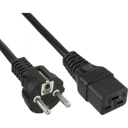 InLine 4043718232642 cavo di alimentazione Nero 5 m CEE7/7 IEC C19