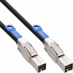 InLine Cavo Mini SAS esterno, SFF-8644 a SFF-8644, 12Gb/s, 0.5m, 0,5 m, SFF-8644, SFF-8644, Maschio/Maschio, Nero
