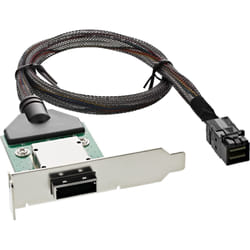 InLine Staffa slot low prof. PCi SAS, 1x ext. SFF-8088 a 1x int. SFF-8643, 0,5m