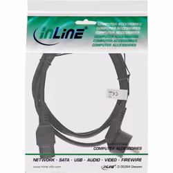 InLine 16810E Nero 3 m CEE7/7 Accoppiatore C15