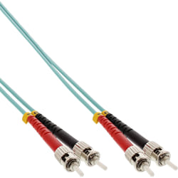 InLine Cavo Duplex, ST/ST 50/125µm, Fibra Ottica OM3, 15m