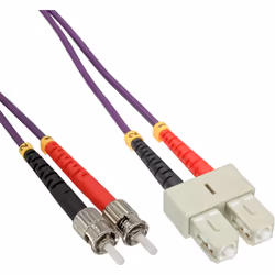 InLine Cavo Duplex, SC/ST 50/125µm, Fibra Ottica OM4, 10m, 10 m, OM4, 2x SC, 2x ST