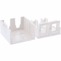 InLine Scatola per 2 prese Keystone RJ45, bianco