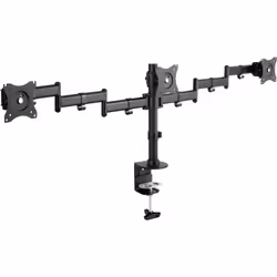 InLine Supporto da tavolo per 3x TFT/LCD/LED fino a 68cm (27"), fino a 3x8 kg, 16 kg, 33 cm (13"), 33 cm (13"), 75 x 75 mm, 1 ...