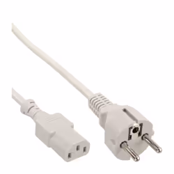 InLine Cavo alimentazione Spina Shucko diritto a Presa IEC-320-C13, 0,5m, 0,5 m, CEE7/7, CEE7/7