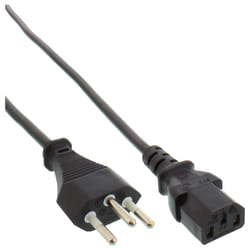 InLine Cavo alimentazione Internazionale, spina Svizzera presa IEC320-C13, 1m