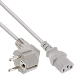 InLine Cavo alimentazione, Spina Shucko CEE-7/7 90° a Presa IEC-320-C13, 1,0m