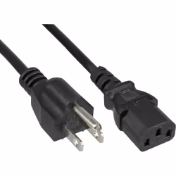 InLine Cavo alimentazione Internazionale, spina USA presa IEC-320-C13, 1m, 1 m, Accoppiatore C13, NEMA 1-15P, 125 V, 10 A