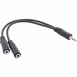 InLine Cavo Audio Y Jack 3,5mm maschio a 2x Jack 3,5mm femmina, 3m, stereo, 3.5mm, Maschio, 2 x 3.5mm, Maschio, 3 m, Nero