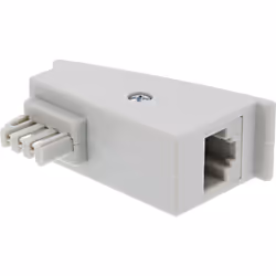 InLine Adattatore DSL TAE-F maschio a RJ45 femmina, 8P2C per Fritzbox, TAE-F, RJ-45, Grigio