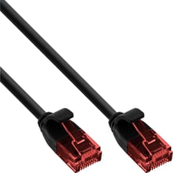 InLine Cavo patch Lan Slim, U/UTP, Cat.6, nero, 0,5m
