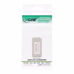 InLine Adattatore femmina-femmina cat. 6a, presa 2x RJ45, schermato