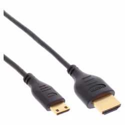 InLine Cavo mini HDMI 2.0, Super Slim A/C, Ethernet,, 4K2K, 4K3D, 0,3m, Premium, 0,3 m, HDMI tipo A (Standard), HDMI Type C ( ...