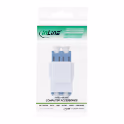 InLine Adattatore Snap-In Keystone FO, LC/LC duplex, monomodale, ceramica