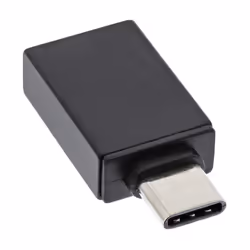 InLine Adattatore USB 3.2 Gen.2 C maschio / A femmina, USB Power Delivery 3A, USB Type-C male, USB 3.1 A, Nero