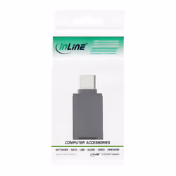 InLine Adattatore USB 3.2 Gen.2 C maschio / A femmina, USB Power Delivery 3A